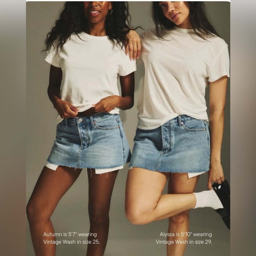 PARKE Denim Mini Skirt